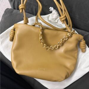Loewe Mustard Leather Shoulder Bag